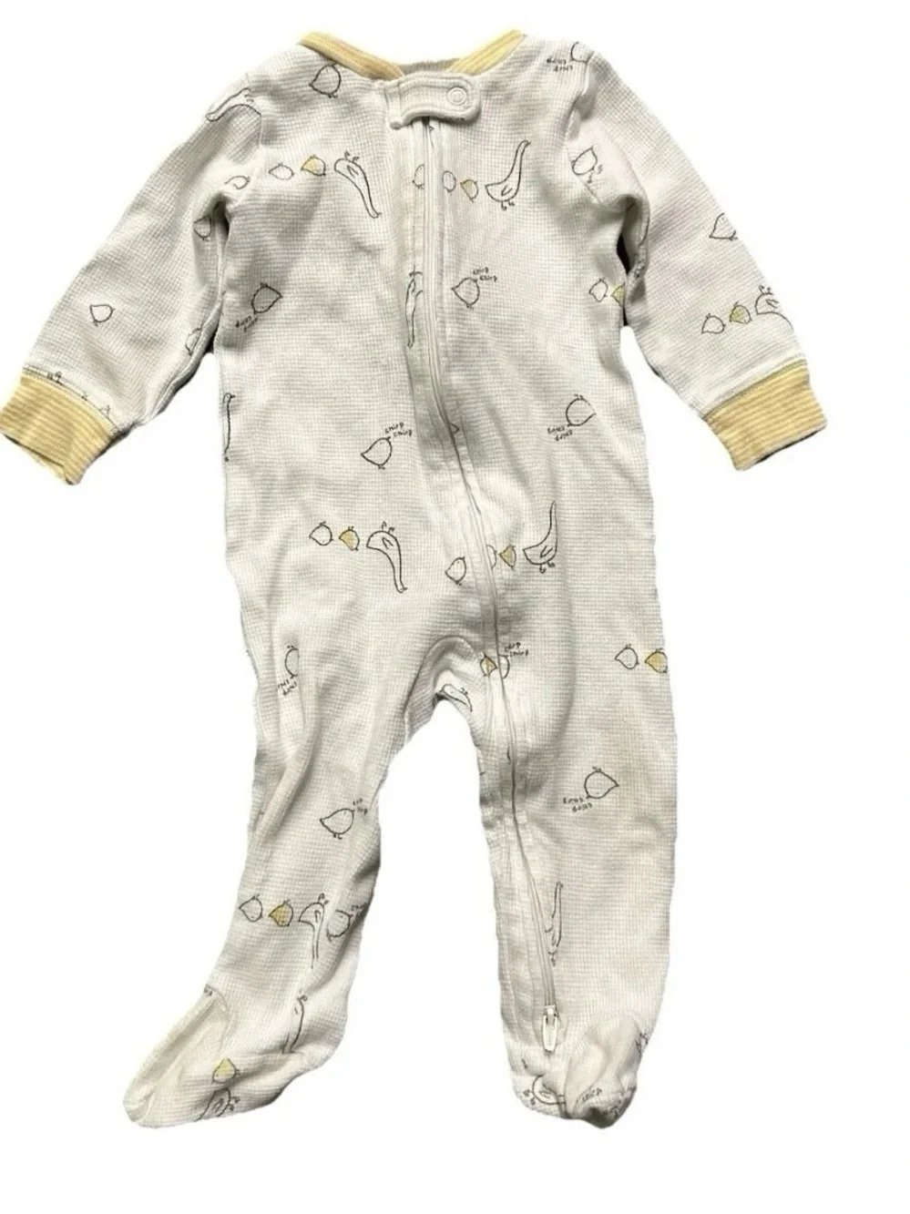 Baby Boy Footie Pajama Lot Size 6-9 Months 2 Way Zipper Cotton Fleece